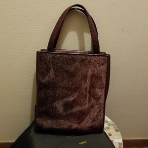 Authentic Fendi Ponyhair tote